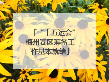 “十五运会”梅州赛区筹备工作基本就绪