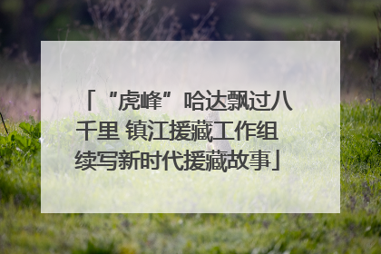 “虎峰”哈达飘过八千里 镇江援藏工作组续写新时代援藏故事