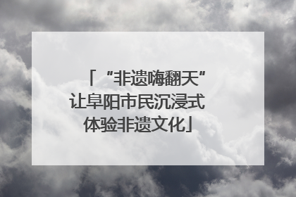 “非遗嗨翻天”让阜阳市民沉浸式体验非遗文化