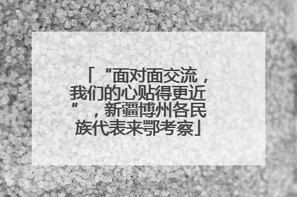 “面对面交流，我们的心贴得更近”，新疆博州各民族代表来鄂考察