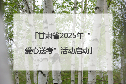 甘肃省2025年“爱心送考”活动启动