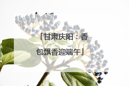 甘肃庆阳：香包飘香迎端午