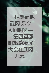 相聚福地武冈 乐享人间烟火——第四届邵阳旅游发展大会在武冈开幕