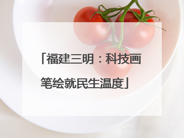 福建三明：科技画笔绘就民生温度