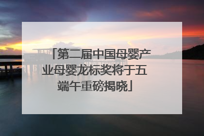 第二届中国母婴产业母婴龙标奖将于五端午重磅揭晓