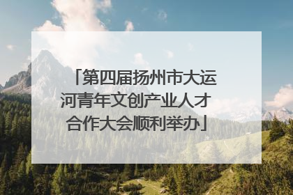 第四届扬州市大运河青年文创产业人才合作大会顺利举办