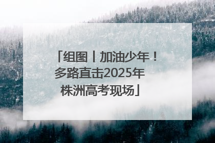 组图丨加油少年！多路直击2025年株洲高考现场