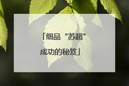 细品“苏超”成功的秘笈
