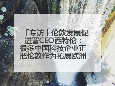 专访丨伦敦发展促进署CEO西特伦：很多中国科技企业正把伦敦作为拓展欧洲市场的门户