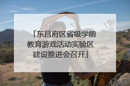 东昌府区省级学前教育游戏活动实验区建设推进会召开