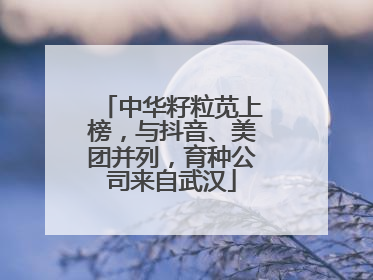 中华籽粒苋上榜，与抖音、美团并列，育种公司来自武汉