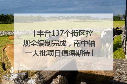 丰台137个街区控规全编制完成，南中轴一大批项目值得期待