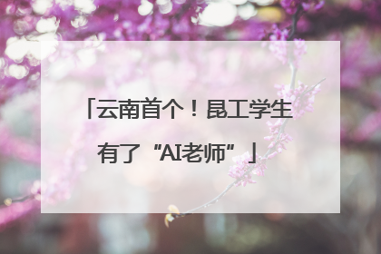 云南首个！昆工学生有了“AI老师”