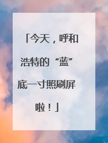 今天，呼和浩特的“蓝”底一寸照刷屏啦！