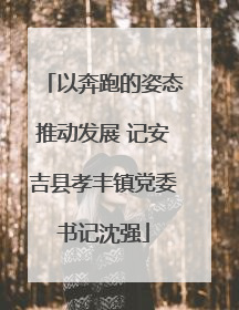 以奔跑的姿态推动发展 记安吉县孝丰镇党委书记沈强