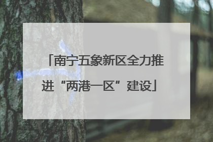 南宁五象新区全力推进“两港一区”建设