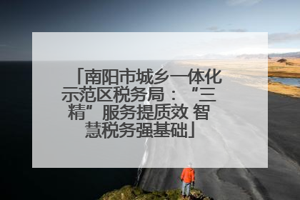 南阳市城乡一体化示范区税务局：“三精”服务提质效 智慧税务强基础