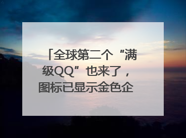 全球第二个“满级QQ”也来了，图标已显示金色企鹅，系首个“满级QQ”的小号