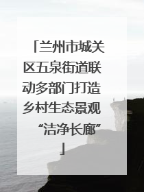 兰州市城关区五泉街道联动多部门打造乡村生态景观“洁净长廊”