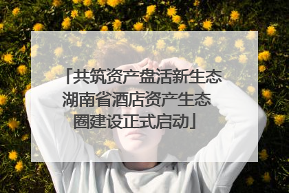 共筑资产盘活新生态 湖南省酒店资产生态圈建设正式启动