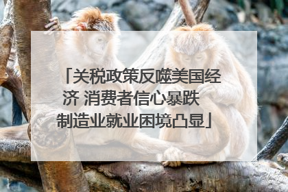 关税政策反噬美国经济 消费者信心暴跌 制造业就业困境凸显