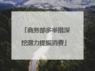 商务部多举措深挖潜力提振消费