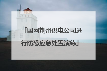 国网荆州供电公司进行防恐应急处置演练