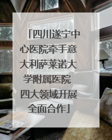四川遂宁中心医院牵手意大利萨莱诺大学附属医院 四大领域开展全面合作