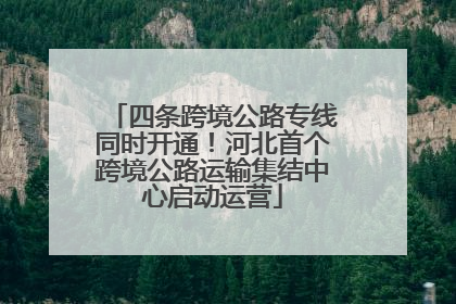 四条跨境公路专线同时开通！河北首个跨境公路运输集结中心启动运营