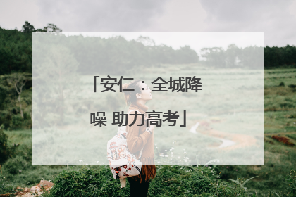 安仁：全城降噪 助力高考