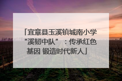 宜章县玉溪镇城南小学“溪韧中队”：传承红色基因 锻造时代新人