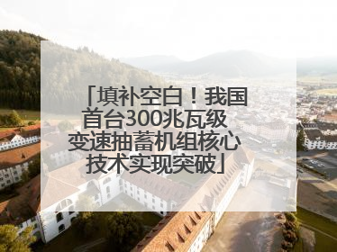 填补空白！我国首台300兆瓦级变速抽蓄机组核心技术实现突破