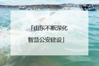 山东不断深化智慧公安建设