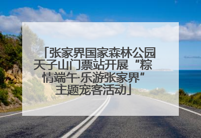 张家界国家森林公园天子山门票站开展“粽情端午·乐游张家界”主题宠客活动