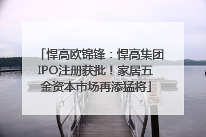 悍高欧锦锋：悍高集团IPO注册获批！家居五金资本市场再添猛将