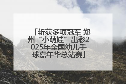 斩获多项冠军 郑州“小萌娃”出彩2025年全国幼儿手球嘉年华总站赛