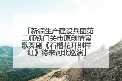 新疆生产建设兵团第二师铁门关市原创情景歌舞剧《石榴花开别样红》将来河北巡演