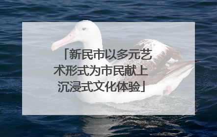 新民市以多元艺术形式为市民献上沉浸式文化体验