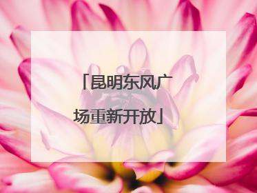 昆明东风广场重新开放