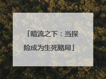 暗流之下：当探险成为生死赌局