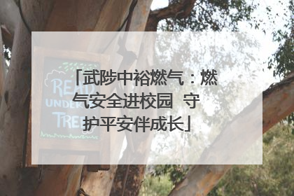 武陟中裕燃气：燃气安全进校园  守护平安伴成长
