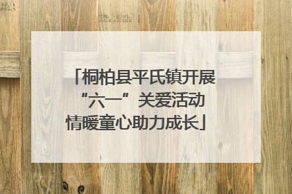 桐柏县平氏镇开展“六一”关爱活动 情暖童心助力成长