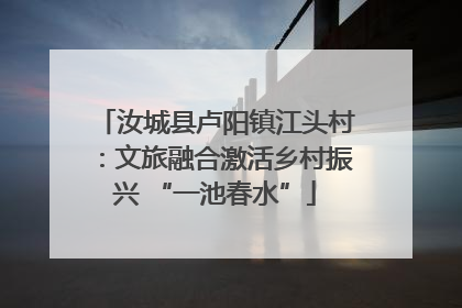 汝城县卢阳镇江头村：文旅融合激活乡村振兴 “一池春水”