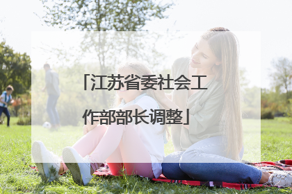江苏省委社会工作部部长调整