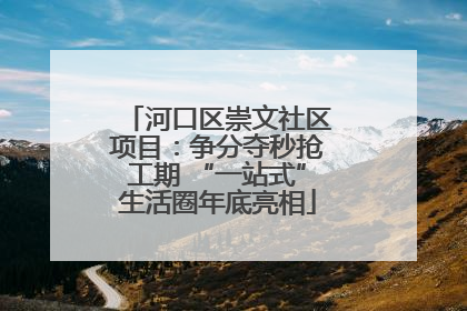 河口区崇文社区项目：争分夺秒抢工期 “一站式”生活圈年底亮相