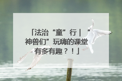 法治“童”行｜“神兽们”玩嗨的课堂有多有趣？！