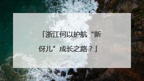 浙江何以护航“新伢儿”成长之路？