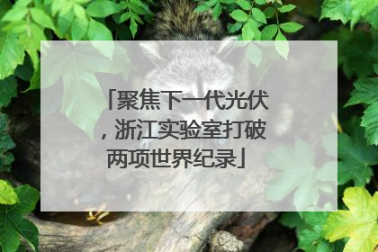 聚焦下一代光伏，浙江实验室打破两项世界纪录