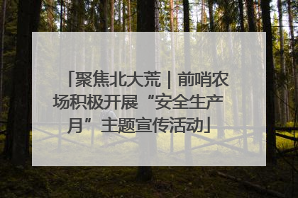 聚焦北大荒｜前哨农场积极开展“安全生产月”主题宣传活动