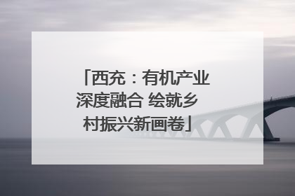 西充：有机产业深度融合 绘就乡村振兴新画卷